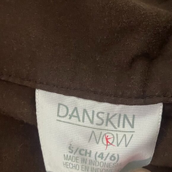 Danskin Now 2-in-1 Convertible Jacket Zip-Off Sleeves Brown Pockets Girl's S 4/6 - Picture 7 of 8